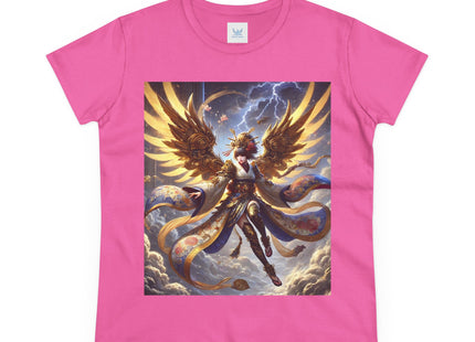 Valkyrie Descending Through Storm Women's Midweight Cotton Tee