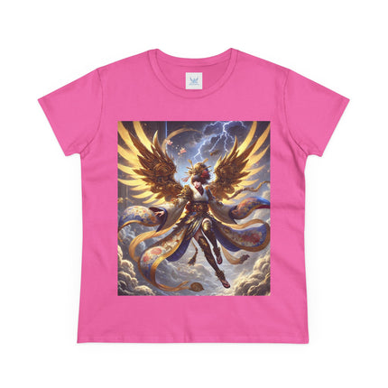 Valkyrie Descending Through Storm Cotton Tee