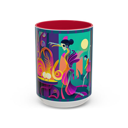 Dance of the Skeleton Ballerinas Colorful Mugs (11oz, 15oz)
