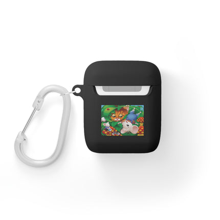 Curious Tabby & Merry Mice – Woodland Adventure AirPods Case