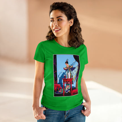 A Visual Journey by Umberto Brunelleschi Women's Midweight Cotton Tee