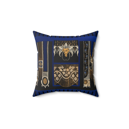 La décoration moderne dans le textile Pl. 4 by Gaston Charlet Spun Polyester Square Pillow