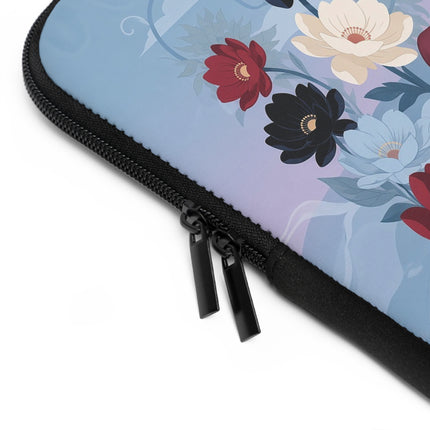 💌🌺 The Lady Of The Scarlet Love Letters Laptop Sleeve – Art Deco Floral Romance