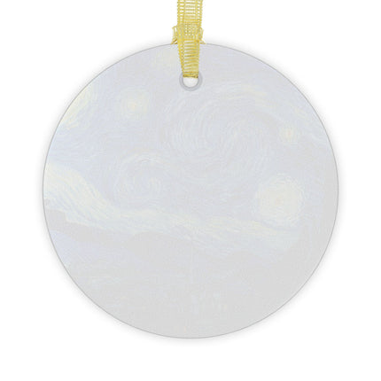The Starry Night by Vincent Van Gogh Glass Ornaments