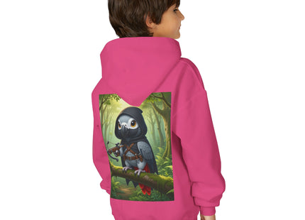 The African Grey Sentinel Youth Heavy Blend Hooded Sweatshirt