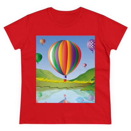 Colorful Heights Women's Midweight Cotton Tee