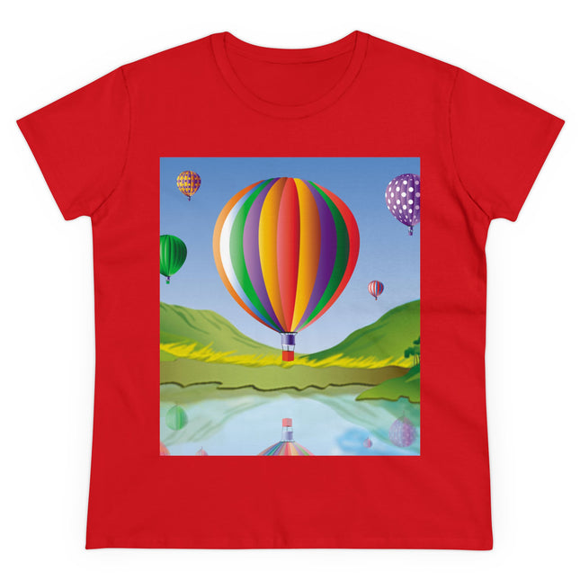 Colorful Heights Women's Midweight Cotton Tee