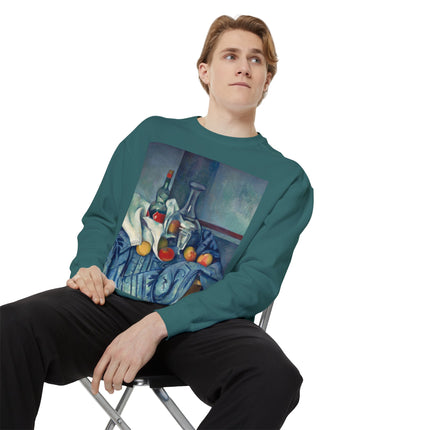 The Peppermint Bottle by Paul Cézanne Unisex Garment-Dyed Sweatshirt
