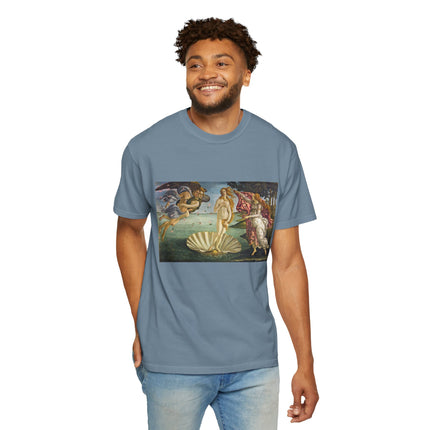 Birth of Venus by Sandro Botticelli Unisex Garment-Dyed T-shirt