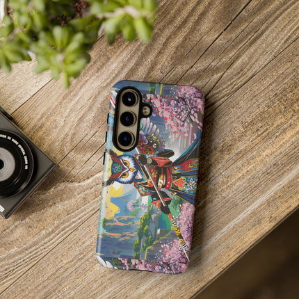 Cyberpunk Samurai Owl Phone Cases