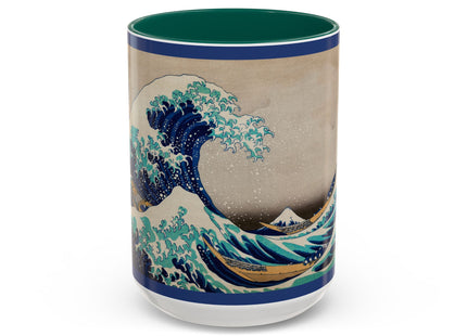 The Great Wave off Kanagawa by Katsushika Hokusai Colorful Mugs (11oz, 15oz)