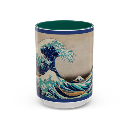 The Great Wave off Kanagawa by Katsushika Hokusai Colorful Mugs (11oz, 15oz)