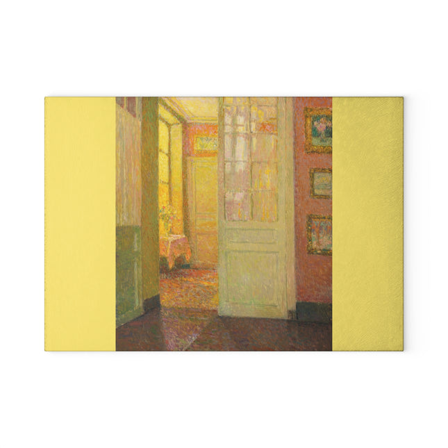 Interior, Window Light by Henri Le Sidaner Glass Cutting Board