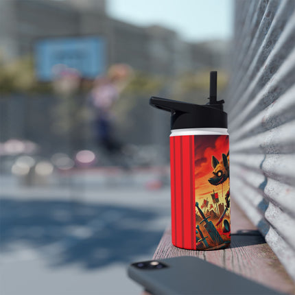 The Cunning Scavenger Stainless Steel Water Bottle, Standard Lid