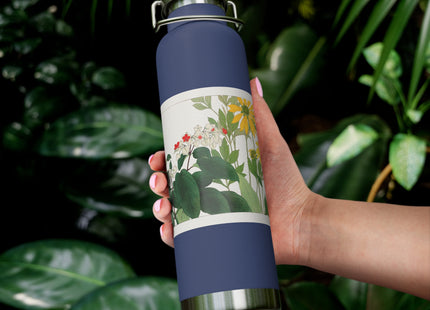 Clerodendrum & Rudbeckia by Tanigami Kônan Copper Vacuum Insulated Bottle, 22oz