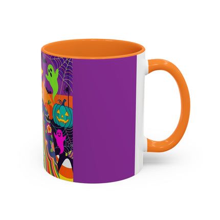 🌈👻 The Rainbow Ghost Masquerade Colorful Mug – Colorful Halloween Charm