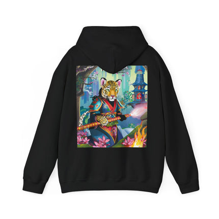 Cyberpunk Leopard – Heavy Blend™ Hooded Sweatshirt