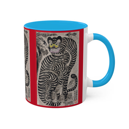 Talismanic Tiger Colorful Mugs, 11oz