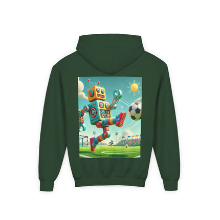 Kickoff Bot! Youth Hooded Sweatshirt – Game Day Energy & Action-Packed Fun