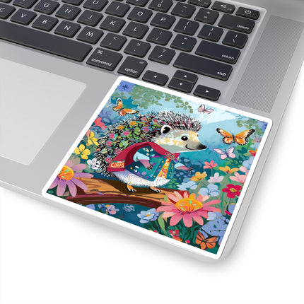 Cute Hedgehog Kiss-Cut Stickers (4 Sizes)