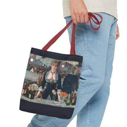 A Bar at the Folies-Bergère by Edouard Manet Tote Bag (AOP)