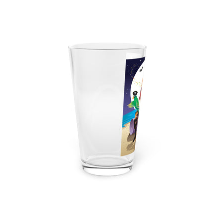 Moonlit Pirate Halloween Glass, 16oz