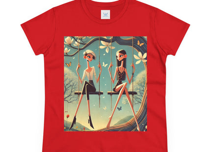 Whispers on the Spring Swing Cotton Tee