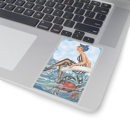 Playful Waves and Fashion Follies Kiss-Cut Stickers (4 Sizes)