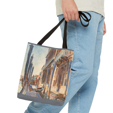 Gondola Moorings on the Grand Canal by John Singer Sargent Tote Bag (AOP)