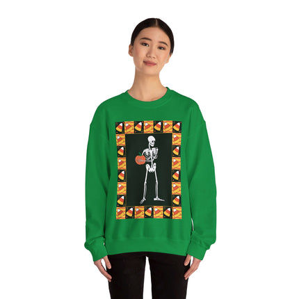 Candy Corn Skeleton Unisex Heavy Blend™ Crewneck Sweatshirt
