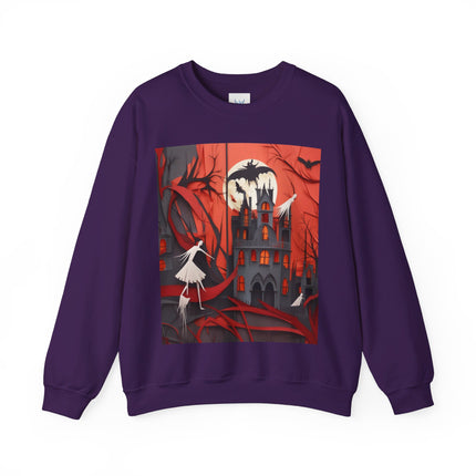 Halloween Night Scene Unisex Heavy Blend™ Crewneck Sweatshirt