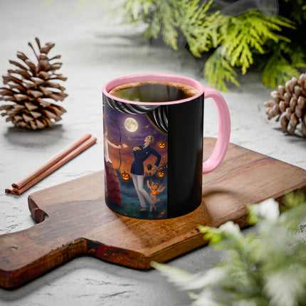 🏹🎃 Cupid's Arrow At Pumpkin Moon Manor Colorful Mug – Romantic Halloween Charm
