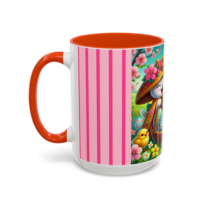 Geisha Kitten’s Easter Delight Colorful Mugs (11oz, 15oz)