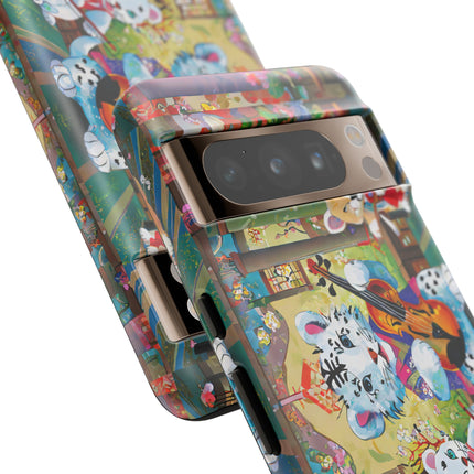 Melodies of the Snow Lion Cub Phone Cases