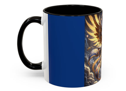 Valkyrie Descending Through Storm Colorful Mugs (11oz, 15oz)