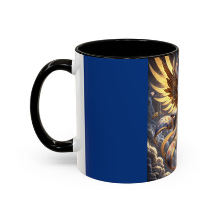 Valkyrie Descending Through Storm Colorful Mugs (11oz, 15oz)