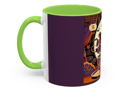 Theatrical Halloween Mice on Teacup Colorful Mugs (11oz, 15oz)