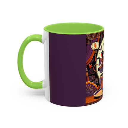 Theatrical Halloween Mice on Teacup Colorful Mugs (11oz, 15oz)