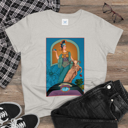 March & Aquamarine (Gem Series) by Sofia Chiostri Women's Midweight Cotton Tee