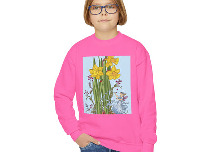 Daffodil Fairy Youth Crewneck Sweatshirt