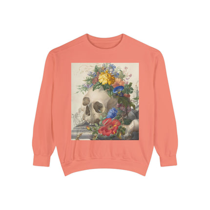 Vanitas Still Life by Herman Henstenburgh Garment-Dyed Sweatshirt