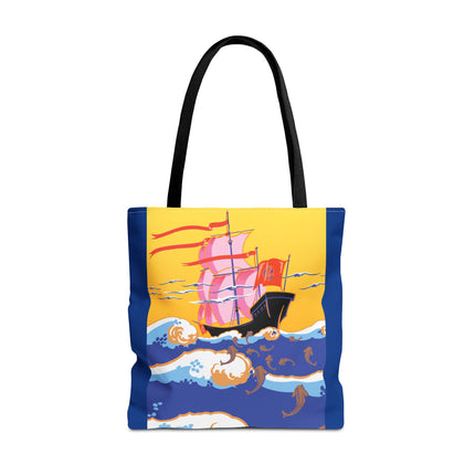 Golden Seas and Whimsical Dreams Tote Bag (AOP)