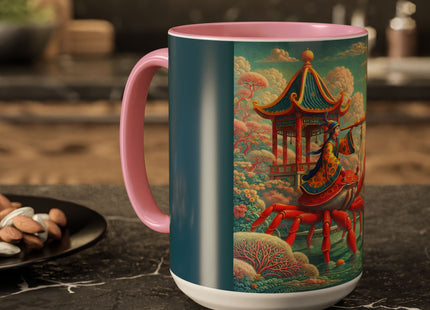 The Celestial Crab Navigator Colorful Mugs (11oz, 15oz)