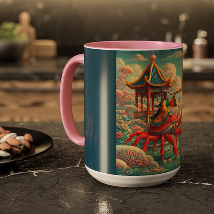 The Celestial Crab Navigator Colorful Mugs (11oz, 15oz)