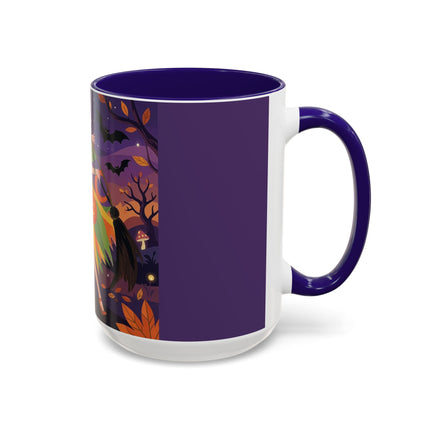 🎃🧙 The Witch Of Jack-O'-Lantern Hollow Colorful Mug – Whimsical Halloween Charm