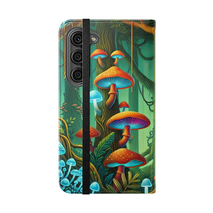 🐅🌿 Silent Stripes Flip Case – Stealth, Grace & Enchanted Forest