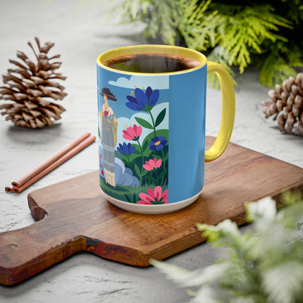 Garden Of New Beginnings Colorful Mugs – Art Deco Floral Elegance