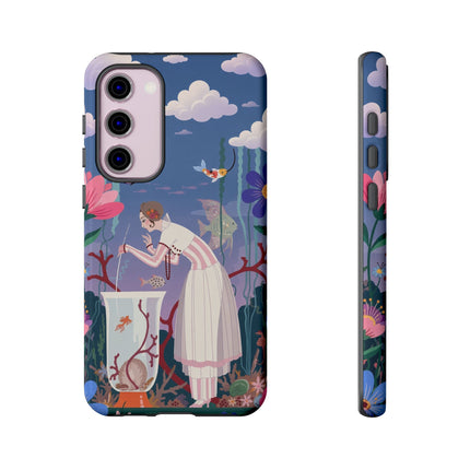 🐠🌸 The Enchanted Aquarium Garden Phone Case – Art Deco Underwater Fantasy