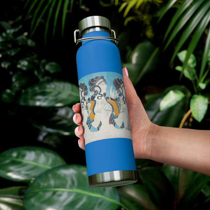 Reproduction of Ladies in Blue by Emile Gilliéron Copper Vacuum Insulated Bottle, 22oz