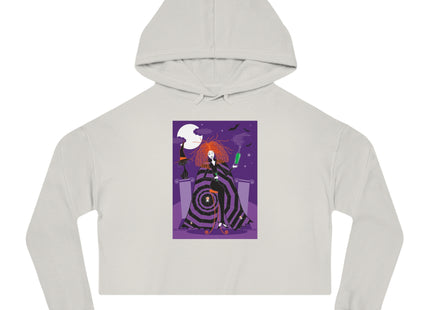 Mystic Elegance Women’s Cropped Hooded Sweatshirt